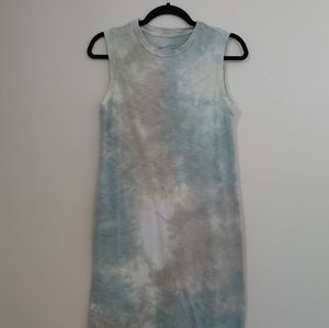 Tie Dye Sleeveless Straight Dress, size XS